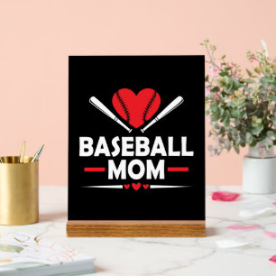 Señal Acrílica Deportes de béisbol: Mamá mundo arte