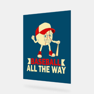 Señal Acrílica Deportes de béisbol retro de Guay