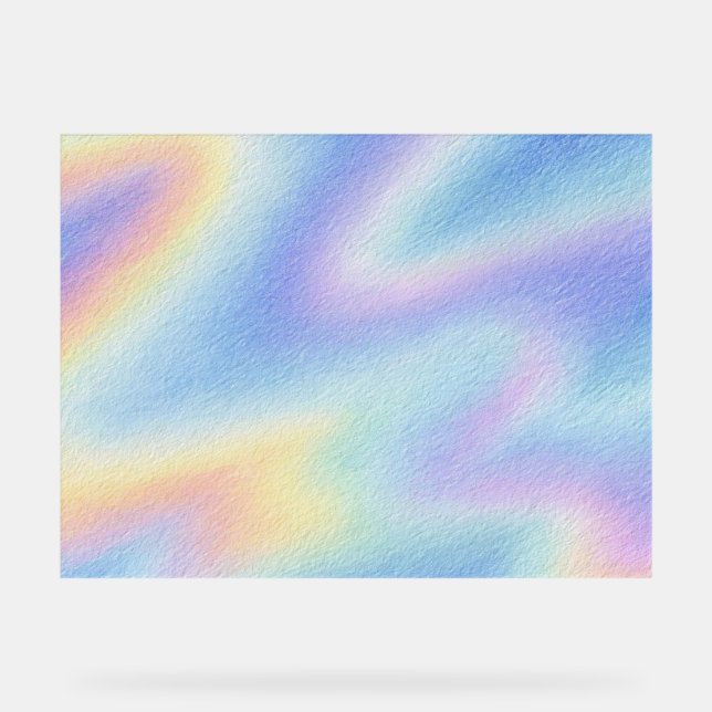 Señal Acrílica Deriva del Cielo Pastel (Anverso)