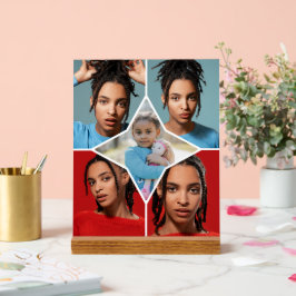 Señal Acrílica Design Your Own 5 Photo Collage