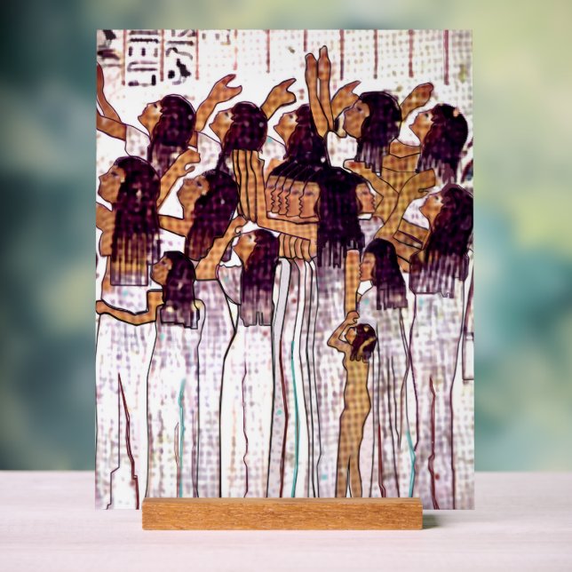 Señal Acrílica Desk top Acrylic Egyptian Art (Neutral )