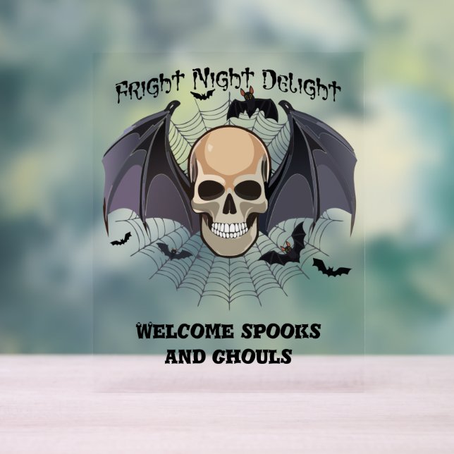 Señal Acrílica Deslumbramiento nocturno de Halloween (Neutral )