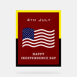 Señal Acrílica Día de la Independencia Rótulo Acrílico - Orgullo