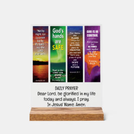 Señal Acrílica DIARIO BIBLIA AFFIRMATIONS Personalizable Christia