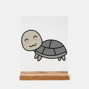 Señal Acrílica Dibujo animado de tortuga animal
