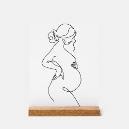 Señal Acrílica Dibujo de arte de líneas abstractas Minimalistas m