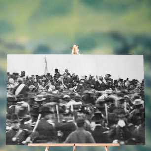 Señal Acrílica Discurso de Gettysburg de Abe Lincoln: Fin de la G