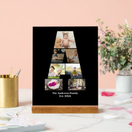 Señal Acrílica Diseñar su propia letra un Collage de fotos