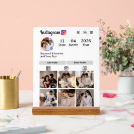 Señal Acrílica Diseñar su propio Collage de fotos de 7