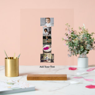 Señal Acrílica Diseñar tu propia letra I Collage de fotos