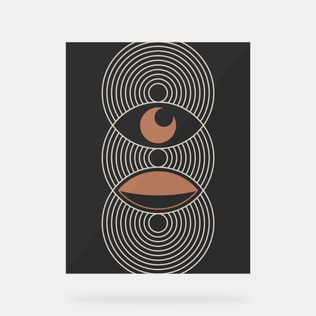 Señal Acrílica Diseño abstracto (Anverso)