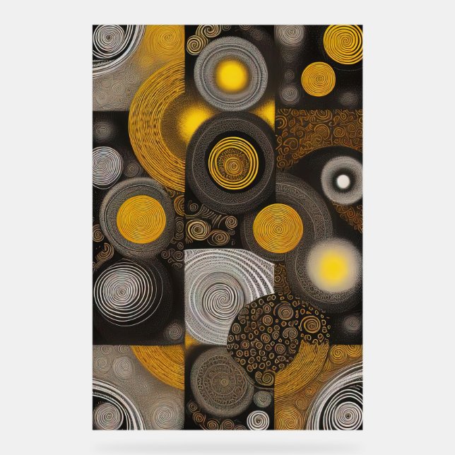 Señal Acrílica Diseño abstracto de Eva 2 (Anverso)