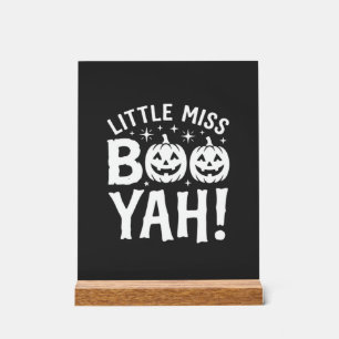 Señal Acrílica Diseño de calabaza de Halloween Little Miss Booyah