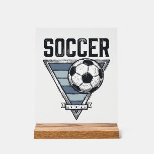 Señal Acrílica Diseño de camiseta con insignia triangular de baló