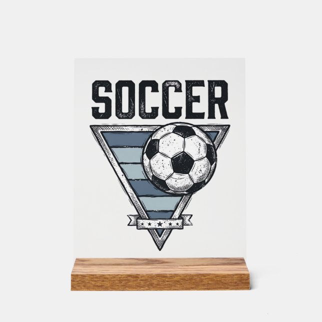 Señal Acrílica Diseño de camiseta con insignia triangular de baló (Anverso)