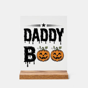 Señal Acrílica Diseño de camiseta de calabaza de Halloween vintag