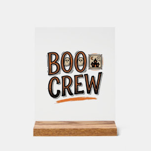 Señal Acrílica Diseño de camiseta de grabado vintage de Halloween
