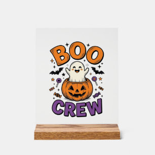 Señal Acrílica Diseño de camiseta de Halloween de calabaza fantas