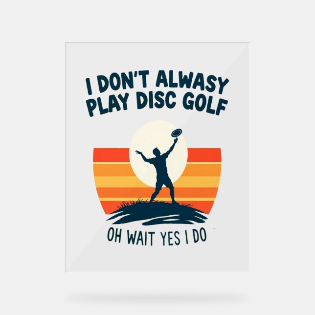 Señal Acrílica Diseño de camiseta de Lover para Disk Golf (Anverso)