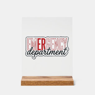 Señal Acrílica Diseño de camiseta de tipografía del departamento 