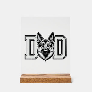 Señal Acrílica Diseño de camiseta vector vintage de papá pastor a