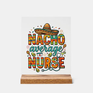 Señal Acrílica Diseño de camiseta vectorial fiesta de enfermera p