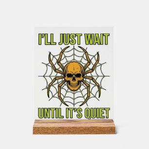 Señal Acrílica Diseño de camiseta vintage Halloween divertida ara