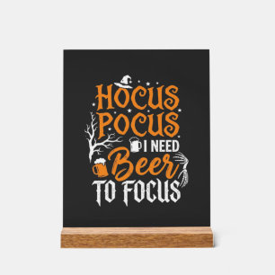 Señal Acrílica Diseño de cerveza Hocus Pocus Halloween_1