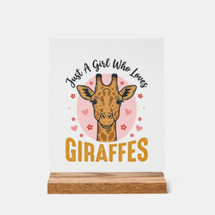 Señal Acrílica Diseño de grabado vintage de niña que ama las jira
