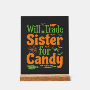 Señal Acrílica Diseño de intercambio de dulces de hermana de Hall