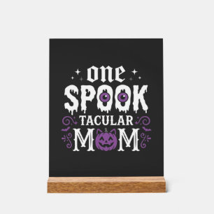 Señal Acrílica Diseño de mamá Spooktacular de Halloween_1