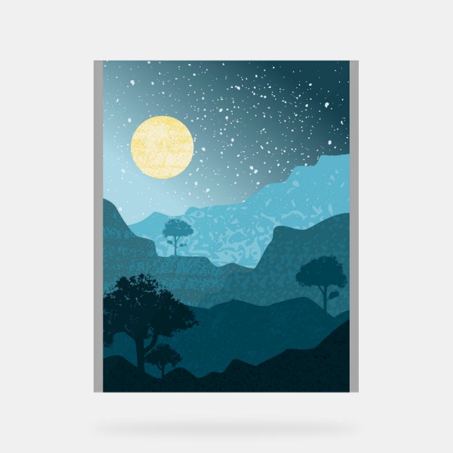 Señal Acrílica Diseño de montaña (Anverso)