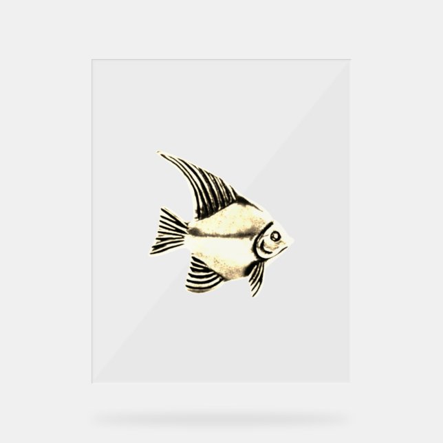 SEÑAL ACRÍLICA DISEÑO DE PESCADO DE RÓTULO ACRÍLICO (Anverso)