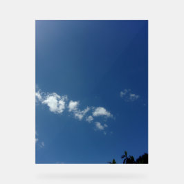 Señal Acrílica Diseño de Rótulo acrílico estilo cielo azul