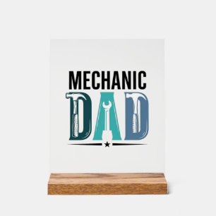 Señal Acrílica Diseño de tipografía de herramienta vintage de pap