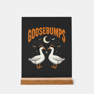 Señal Acrílica Diseño de vector de gansos de bruja de Halloween d