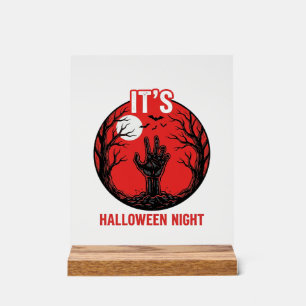 Señal Acrílica Diseño de vector de grabado vintage de noche de Ha