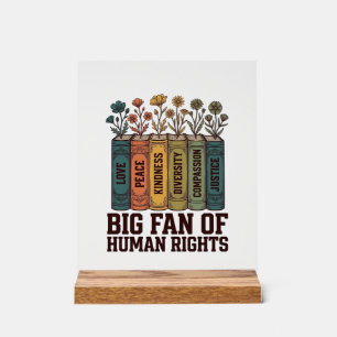 Señal Acrílica Diseño de vector vintage de flores de libro de der
