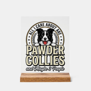 Señal Acrílica Diseño divertido de camiseta para amante de perros