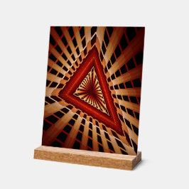 Señal Acrílica Diseño gráfico fractal moderno de 3D Fantasy Netwo