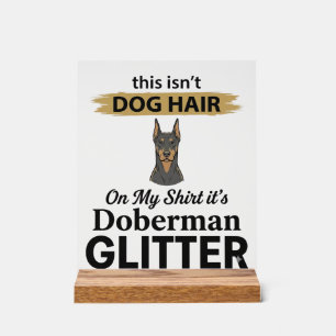 Señal Acrílica Diseño Vintage Amante Perro Divertido Brillo Dober