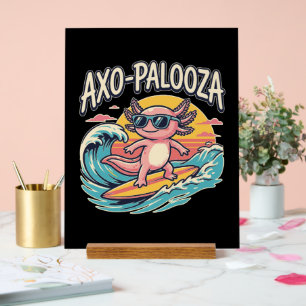 Señal Acrílica Divertido Axo-Palooza Concierto de Parodia Alterna