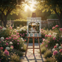 Doodle Photo Frame Engagement Party Welcome