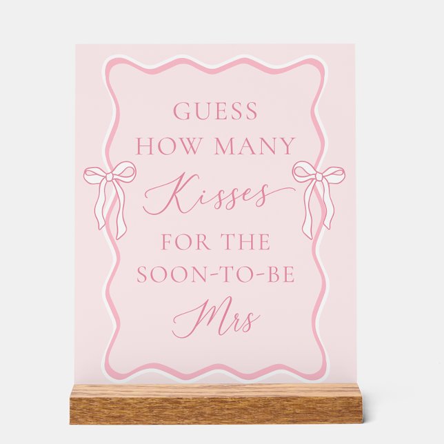 Señal Acrílica Ducha de Novia "Tying the Knot" Adivina Cuántos Be (Subido por el creador)