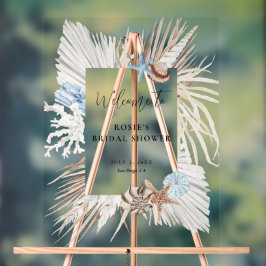 Señal Acrílica Ducha de novias Boho Beach