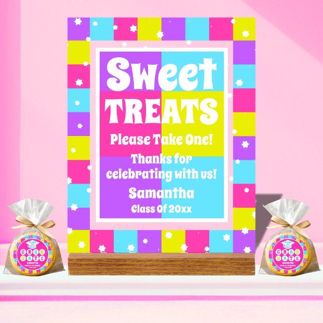 Señal Acrílica Dulce tratamientos para la fiesta de graduación de (Subido por el creador)