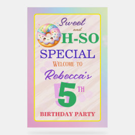 Señal Acrílica Dulce y tan especial cacahuete de cumpleaños