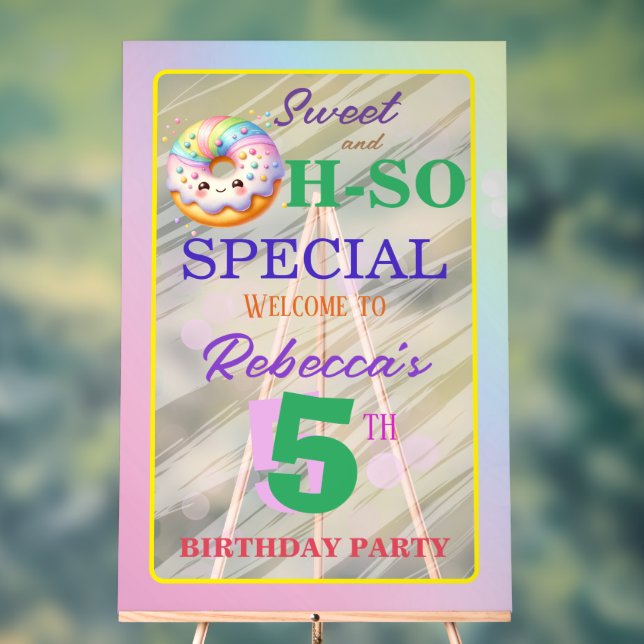 Señal Acrílica Dulce y tan especial cacahuete de cumpleaños (Neutral )