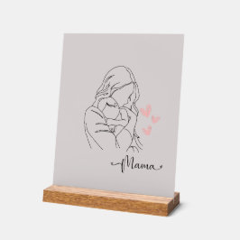 Señal Acrílica Ein danke an alle mamas