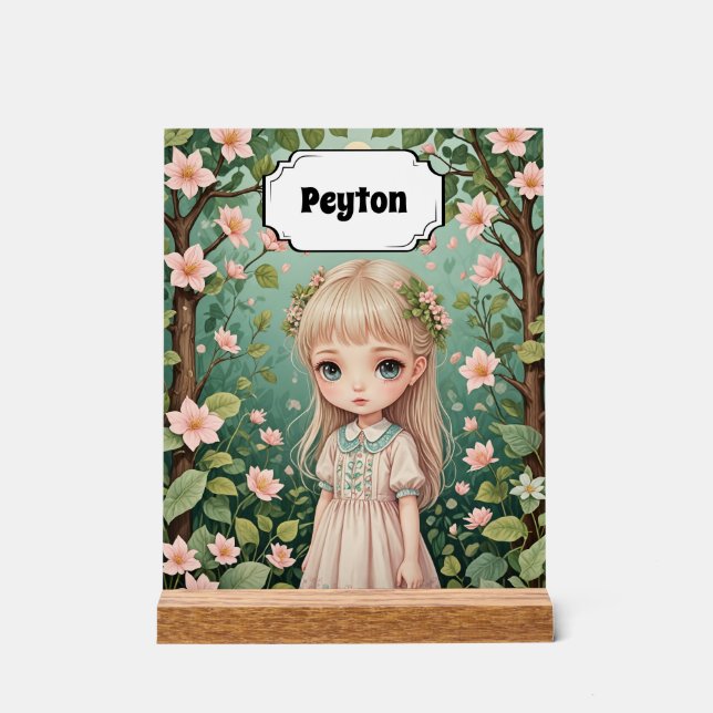 Señal Acrílica El abrazo de Blossom personalizado (Anverso)